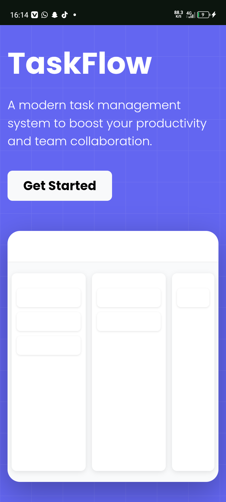 TaskFlow Project Management App
